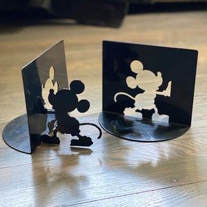 Disney Mickey Mouse metal silhouette Book ends